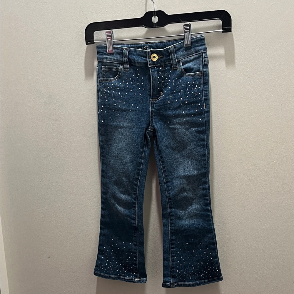 Zunie Blue Denim Jeans with Embroidery